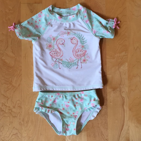 TOMMY BAHAMA | Two-Piece Rashguard Swimsuit Toddler Girls - Picture 1 of 15